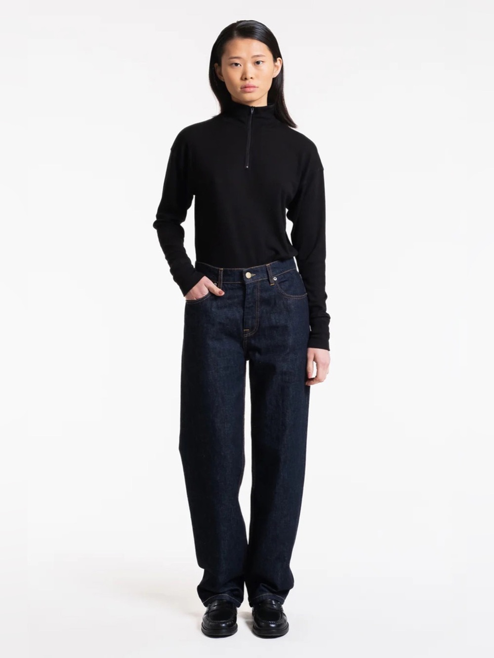 Girls of Dust Patty Boy Jeans in Indigo Blue
